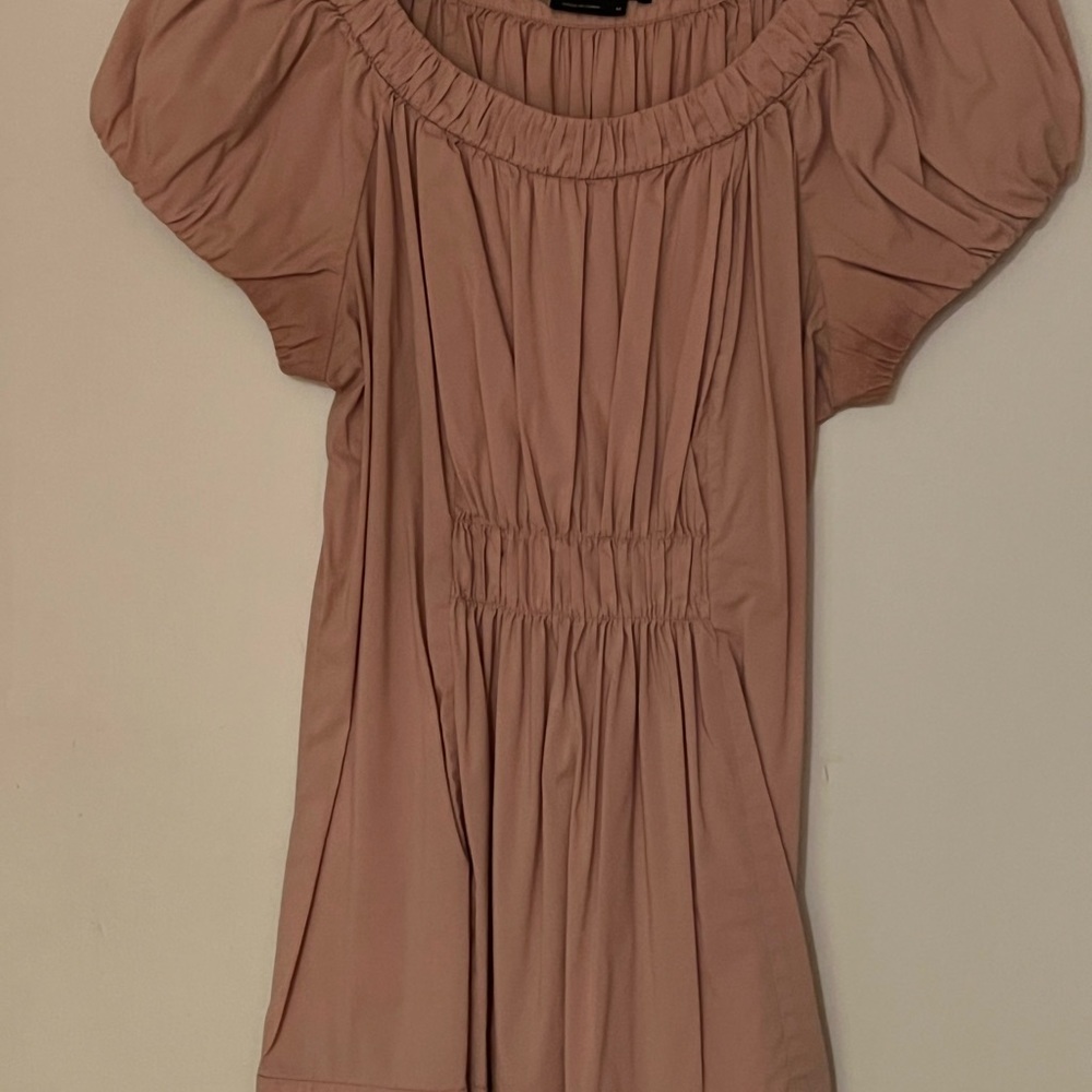 BCBG MAX AZRIA short sleeve, pink, top, Medium, stretchy